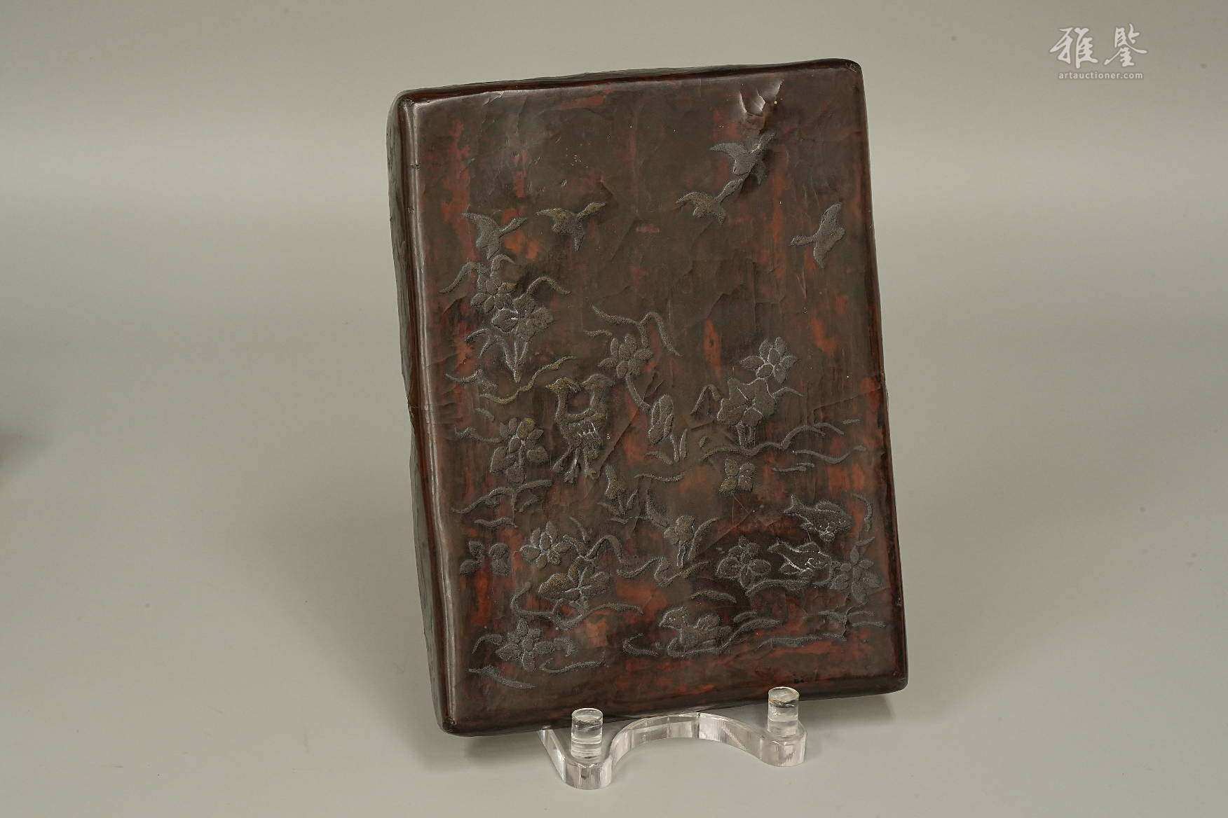 唐代 银绘皮胎文库 奈良东大寺 日本桐箱附