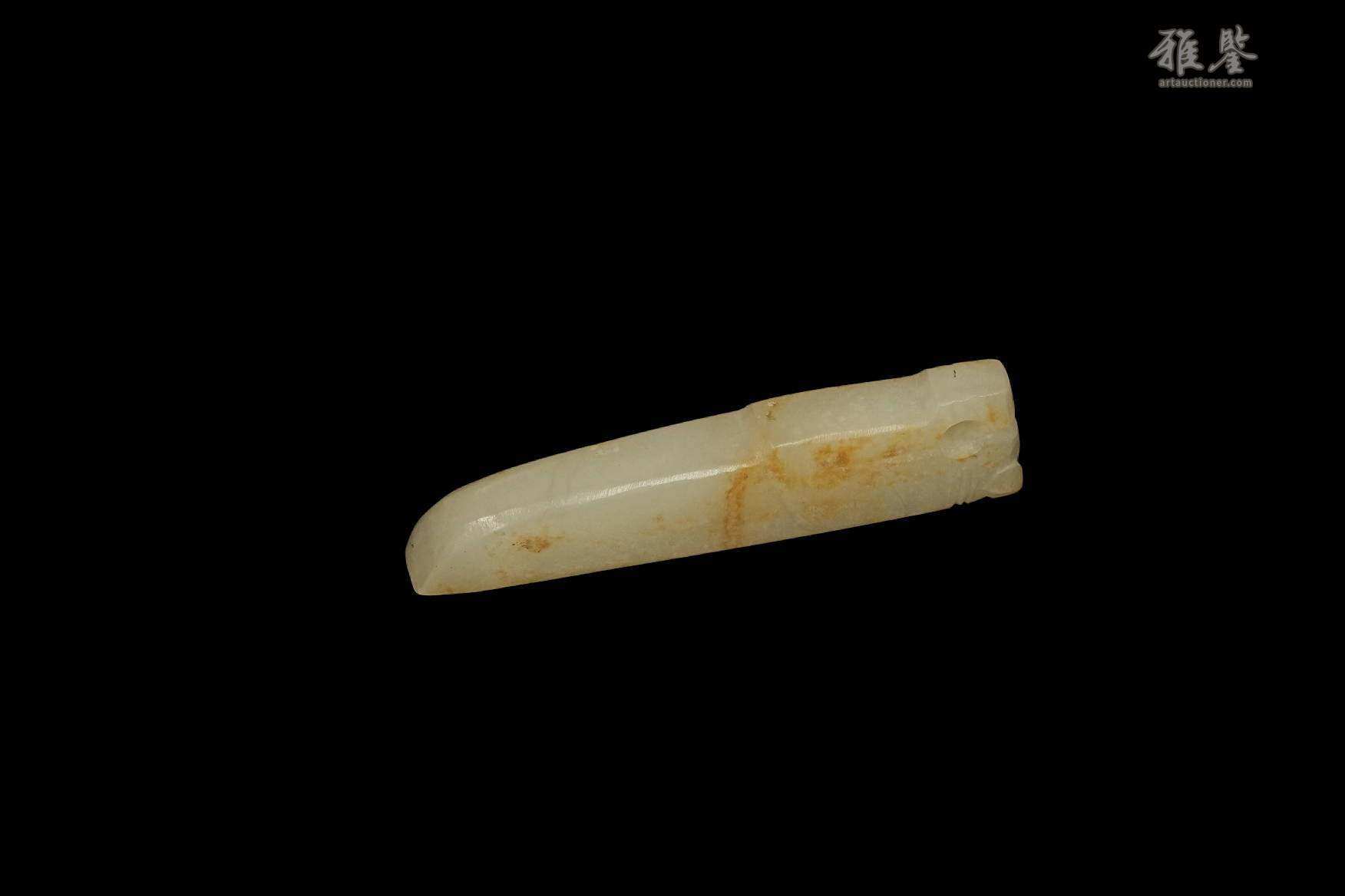 商代白玉虫饰