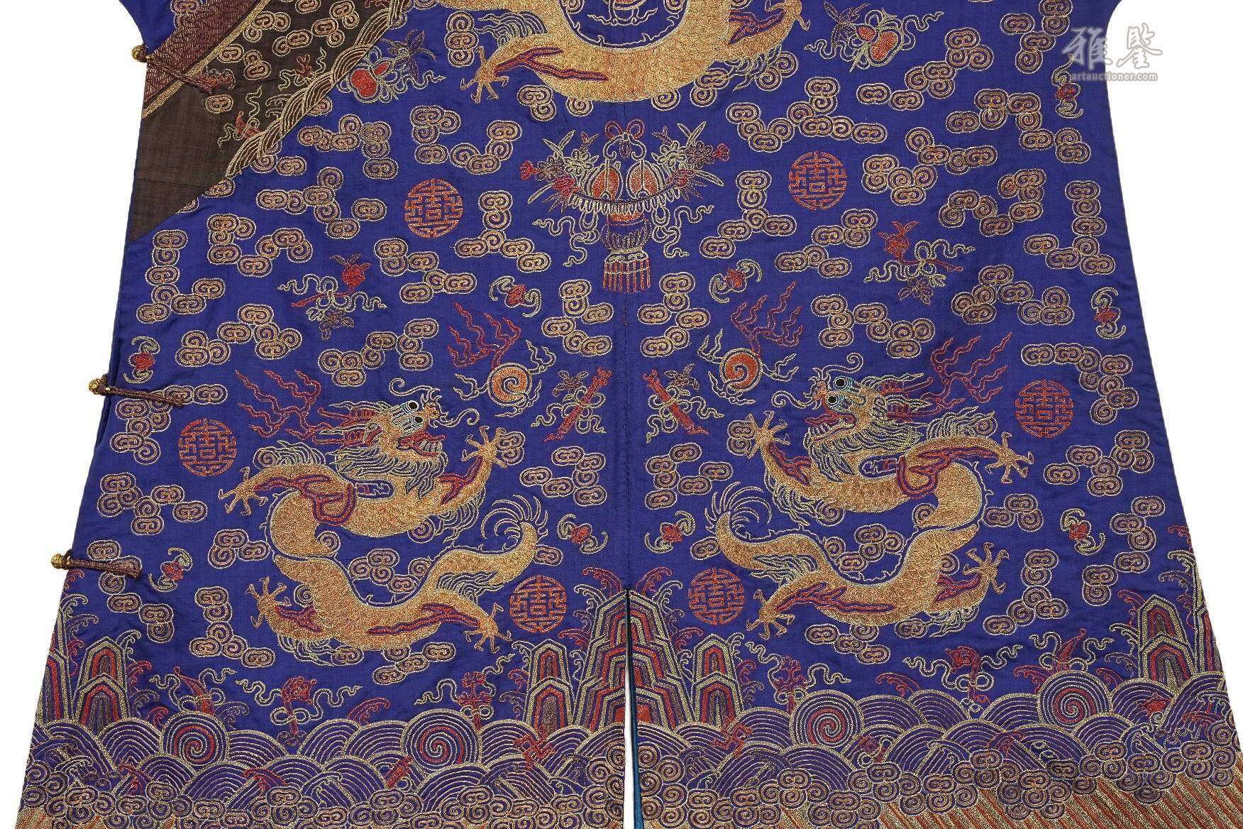 清中期 龙袍 本物保证